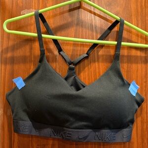 Nike Black Strappy Light Support Sports Bra